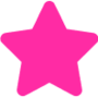 Pinkfarbener Stern 